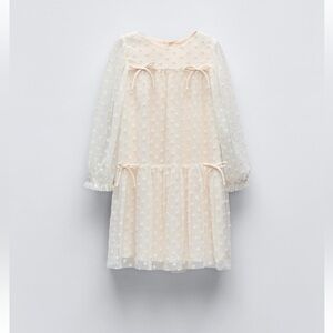 Zara Kids Embroidered Tulle Dress